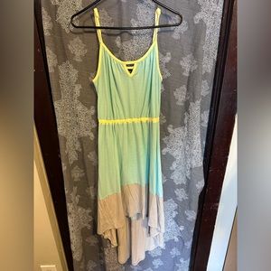 Mossimo high low color block sundress.